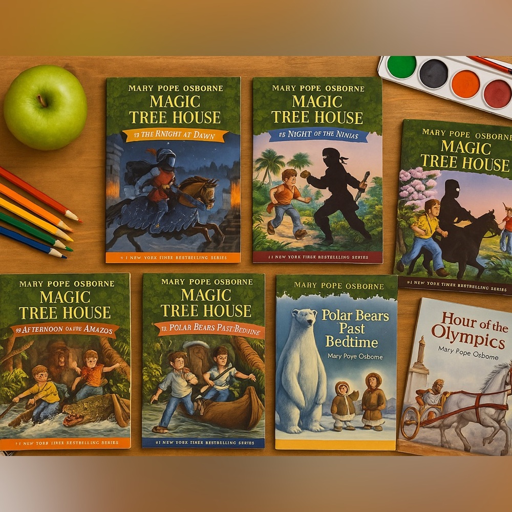 Magic Tree House Kids Book Bundle – Adventure Chapter Books – Set of 6